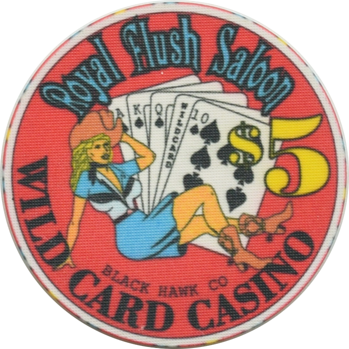 Wild Card Saloon & Casino Black Hawk Colorado $5 Chip