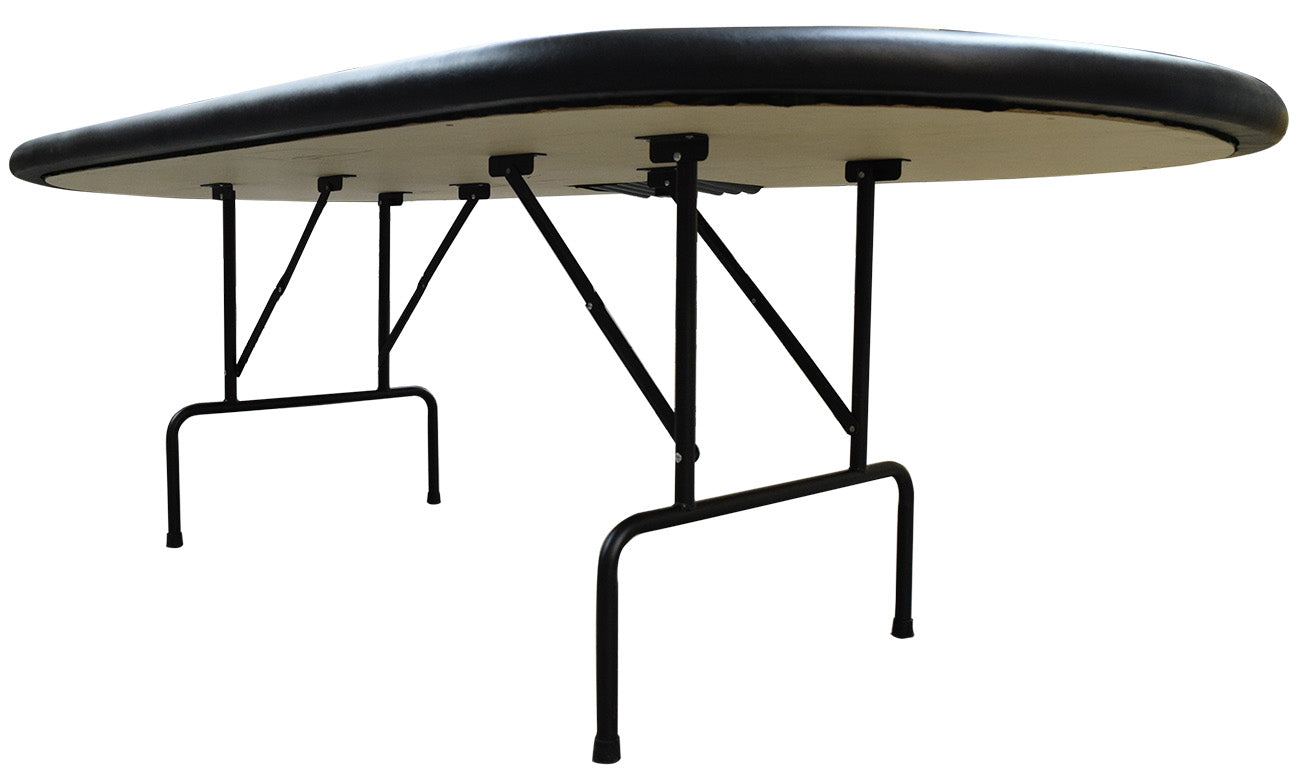 96" Poker Table with Metal Folding Legs