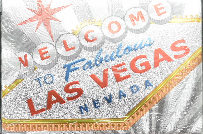Las Vegas Sign Foil Plastic Playing Cards (Silver)