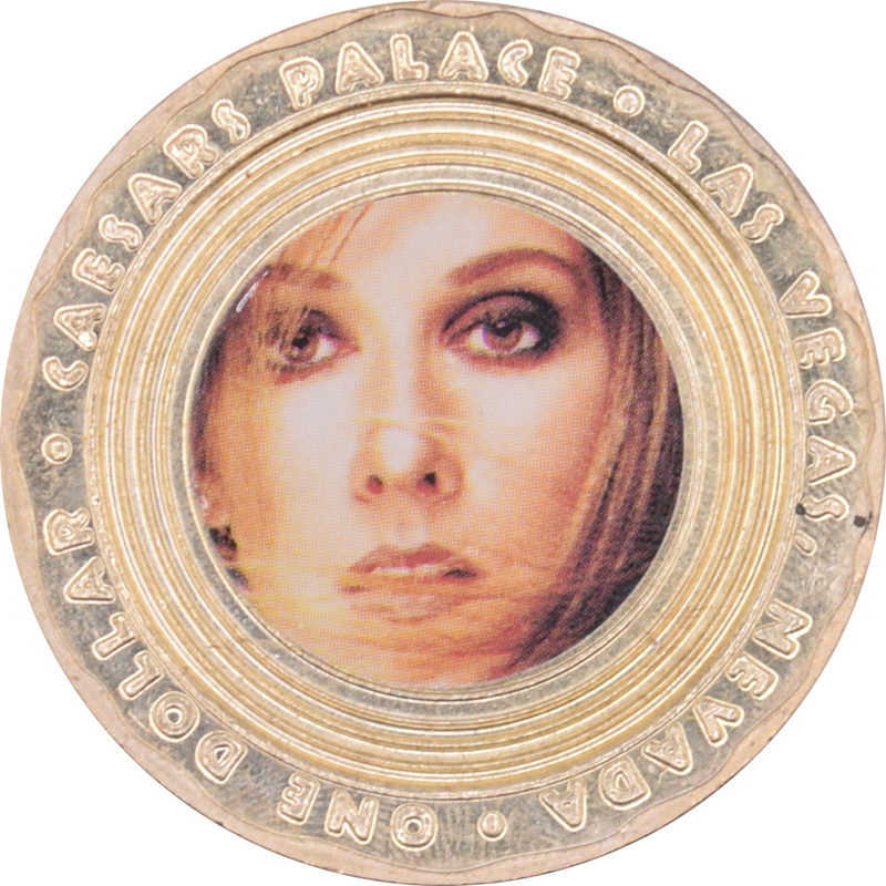 Caesars Palace Casino Las Vegas Nevada $1 Celine Dion Token 2004