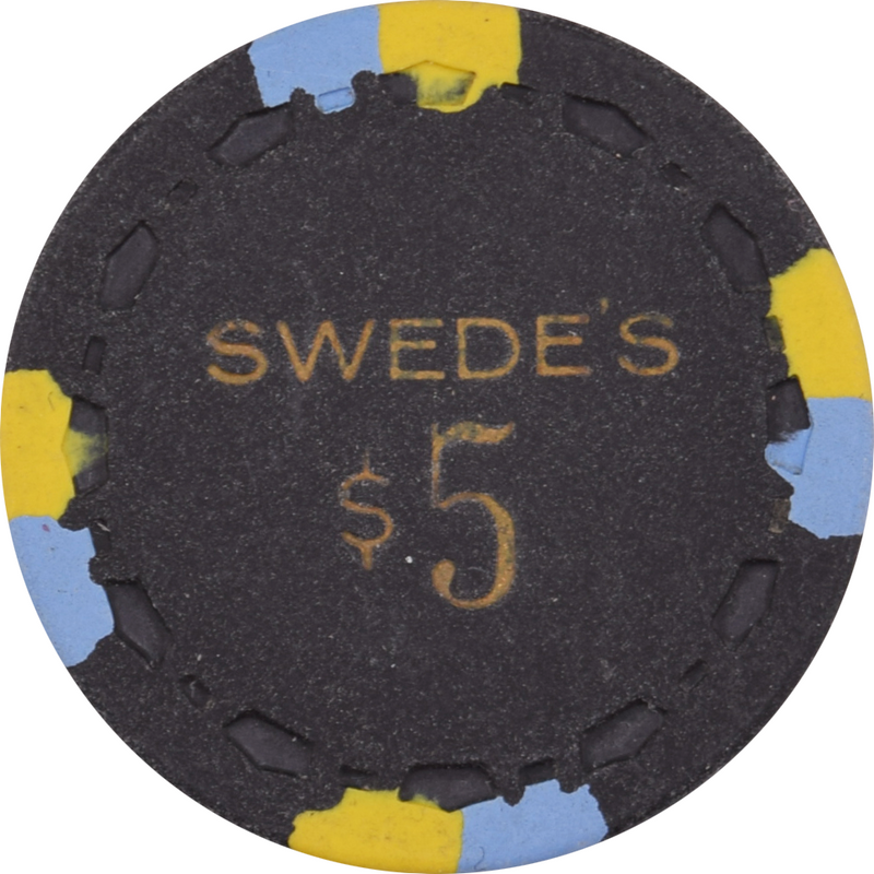 Swede's Casino Reno Nevada $5 Chip 1963