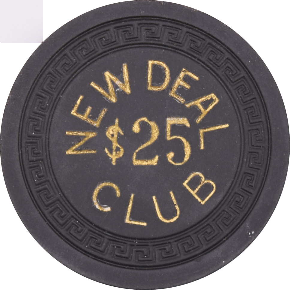 New Deal Club Casino Elko Nevada $25 Chip 1940s