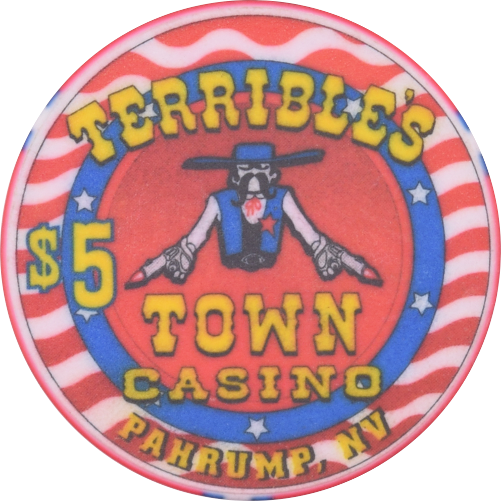 Terrible's Town Casino Pahrump Nevada $5 4th of July Chip 2000