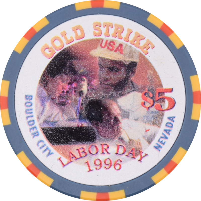 Gold Strike Inn Casino Boulder City Nevada $5 Labor Day Chip 1996