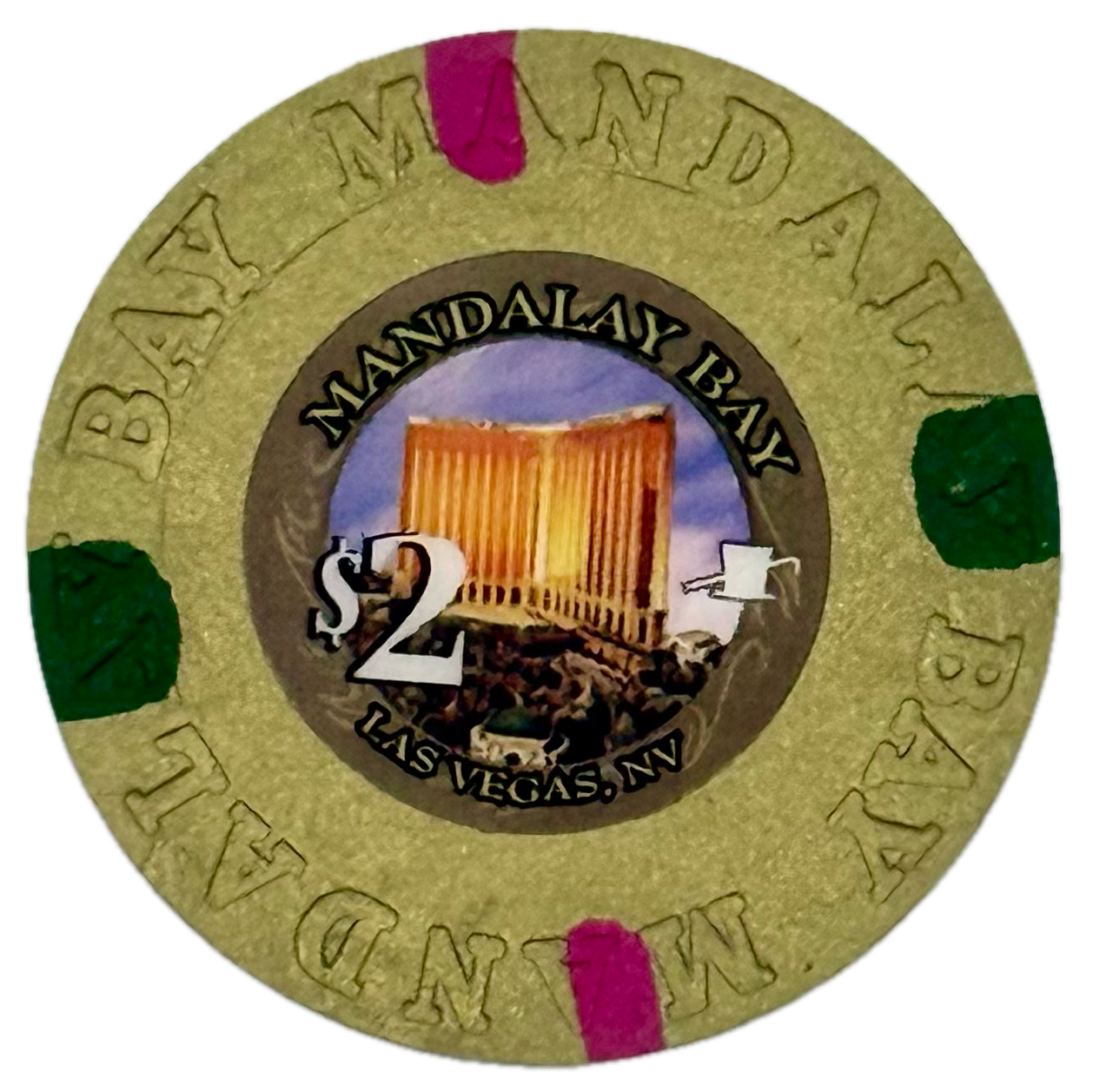 Mandalay Bay Casino Las Vegas NV $2 Chip 2015