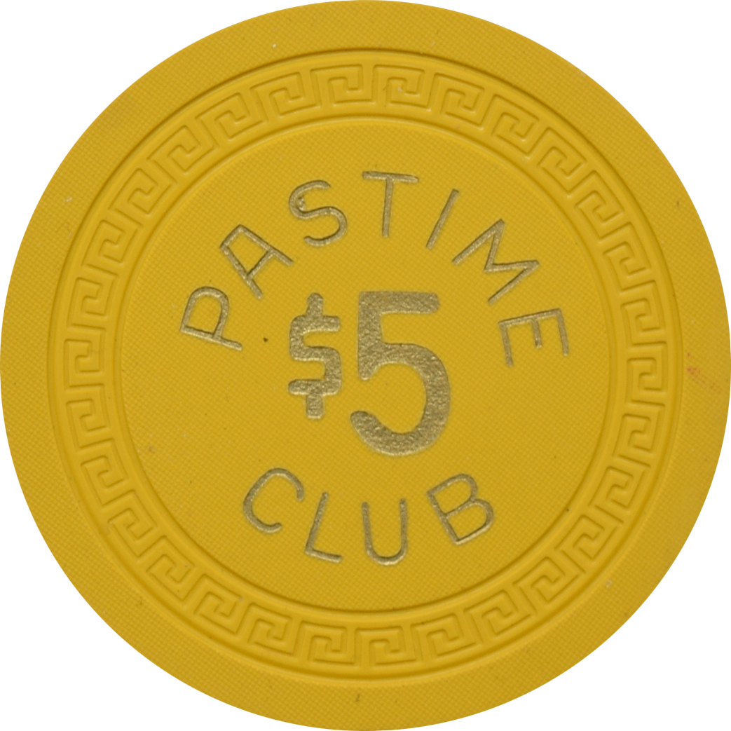 Pastime Club Casino Tonopah Nevada $5 Chip 1956