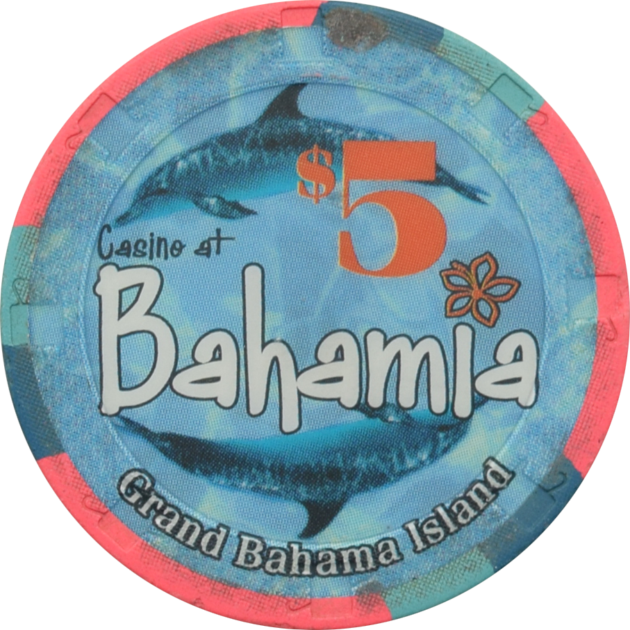 Bahamia Casino Freeport Bahamas $5 Dolphin Chip