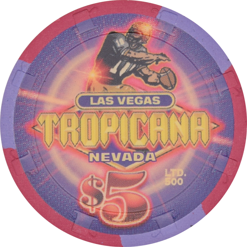 Tropicana Casino Las Vegas Nevada $5 Big Game Day Chip 2004