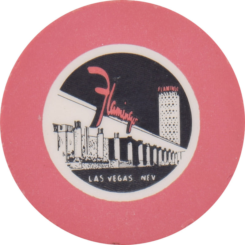 Flamingo Casino Las Vegas Nevada Roulette Pink Chip 1953