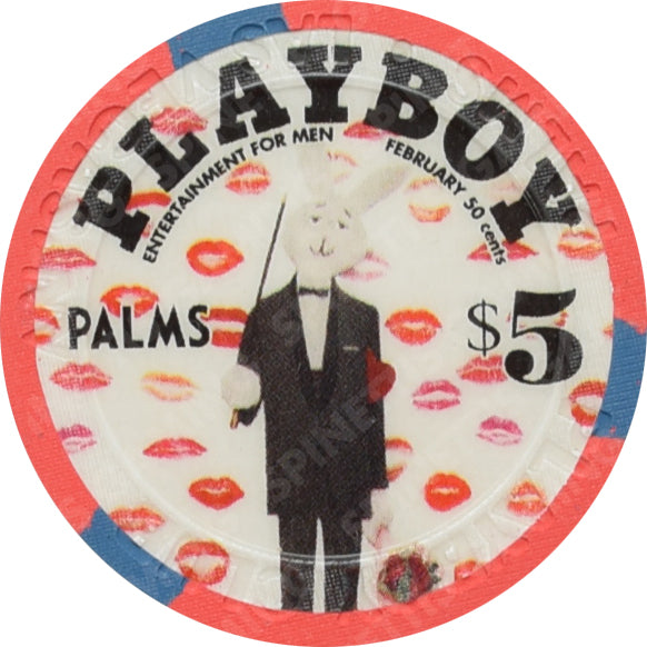 Playboy Palms Casino Las Vegas Nevada $5 Rabbit Chip 2006