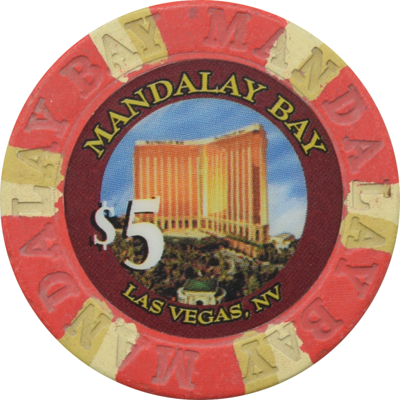 Mandalay Bay Casino Las Vegas Nevada $5 Chip 1999