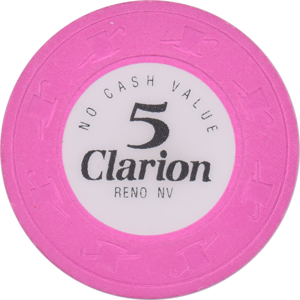 Clarion Inn Reno Nv Clarion Hotel Casino Reno Nevada 5 NCV Chip 1990s