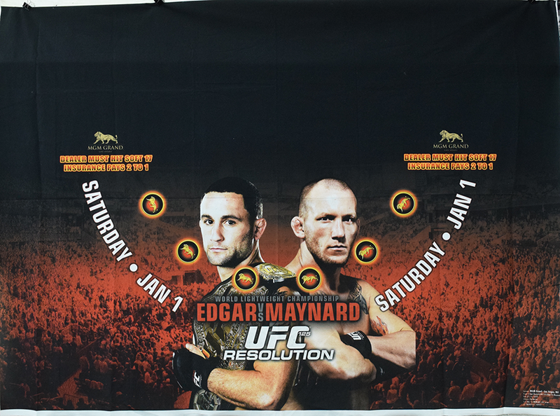 MGM Grand Casino Las Vegas Nevada New Edgar VS Maynard UFC Blackjack Layout