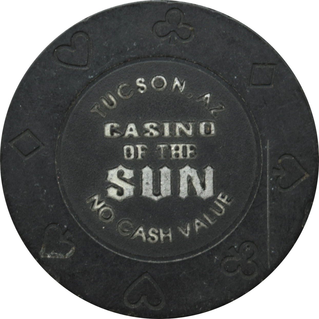 Casino of the Sun (Sol Casinos) Resort Tucson Arizona Black NCV Chip