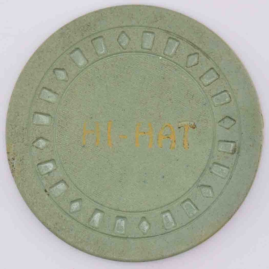 Hi Hat Card Room San Francisco California Green Chip