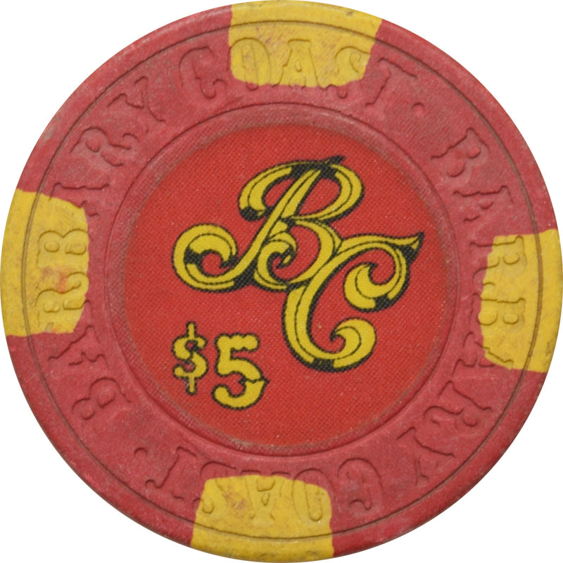 Barbary Coast Casino Las Vegas Nevada $5 Chip 1979
