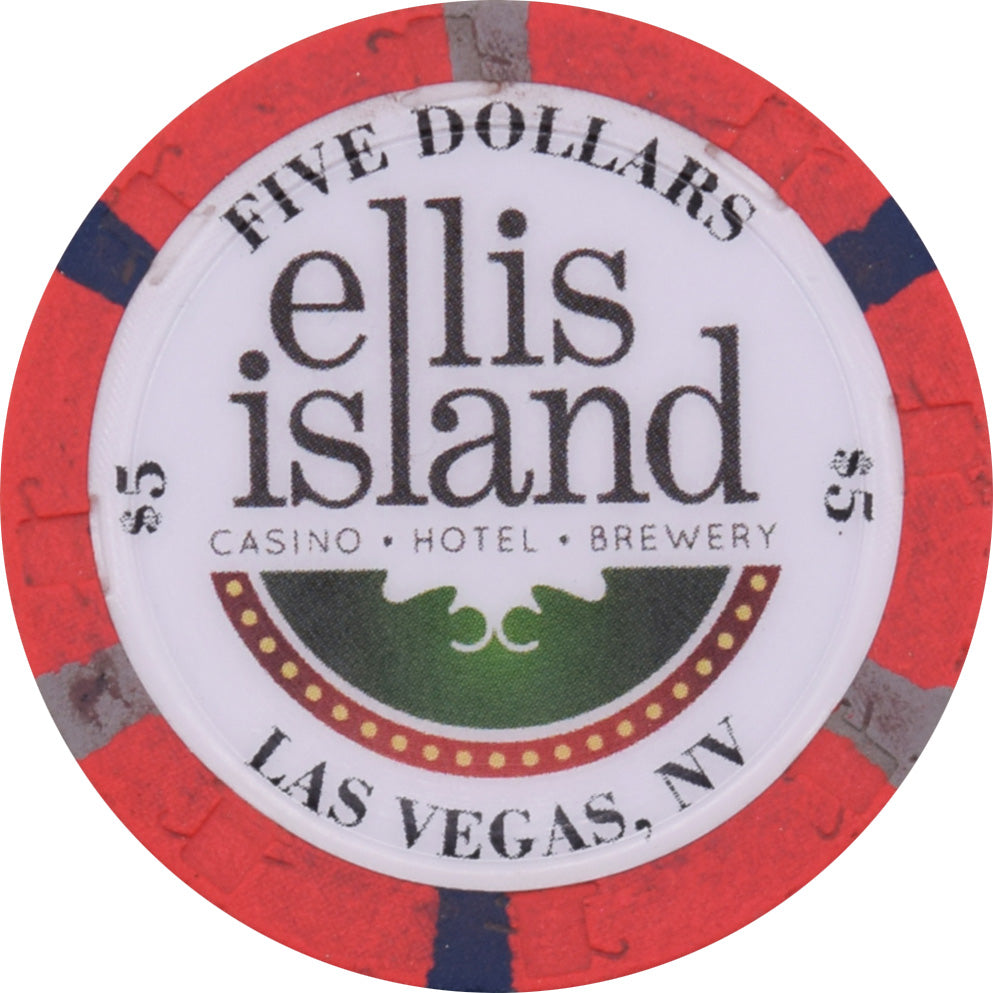 Ellis Island Casino Las Vegas Nevada $5 Chip 2020