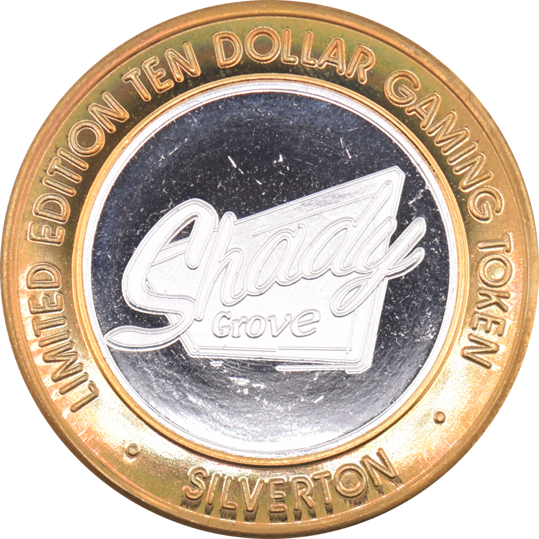 Silverton Casino Las Vegas Nevada "Shady Grove" $10 Silver Strike .999 Fine Silver 2005