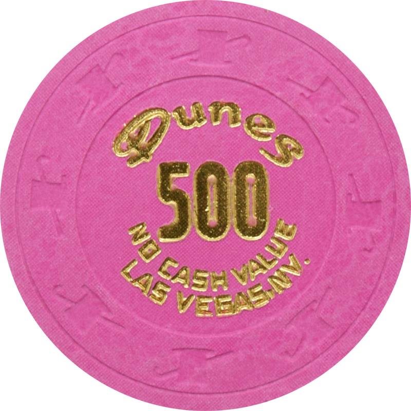 Dunes Casino Las Vegas Nevada $500 NCV Chip 1980s