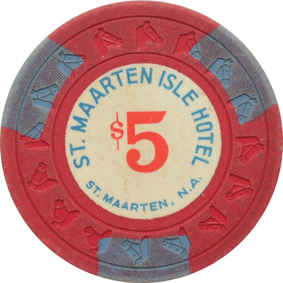 St. Maarten Isle Hotel Casino Great Bay St. Maarten $5 Chip