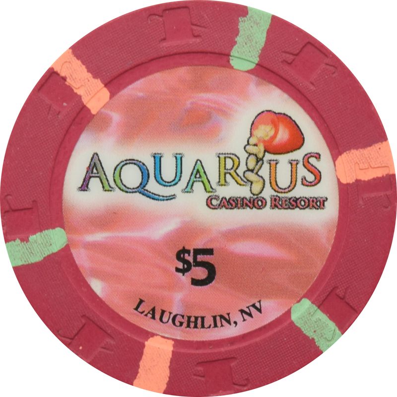 Aquarius Casino Laughlin Nevada $5 Chip 2006