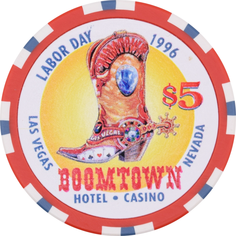 Boomtown Casino Las Vegas Nevada $5 Labor Day Chip 1996