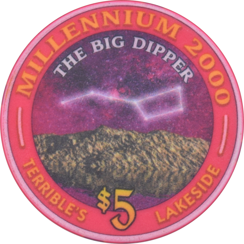 Terrible's Lakeside Casino Pahrump Nevada $5 The Big Dipper Chip 2000