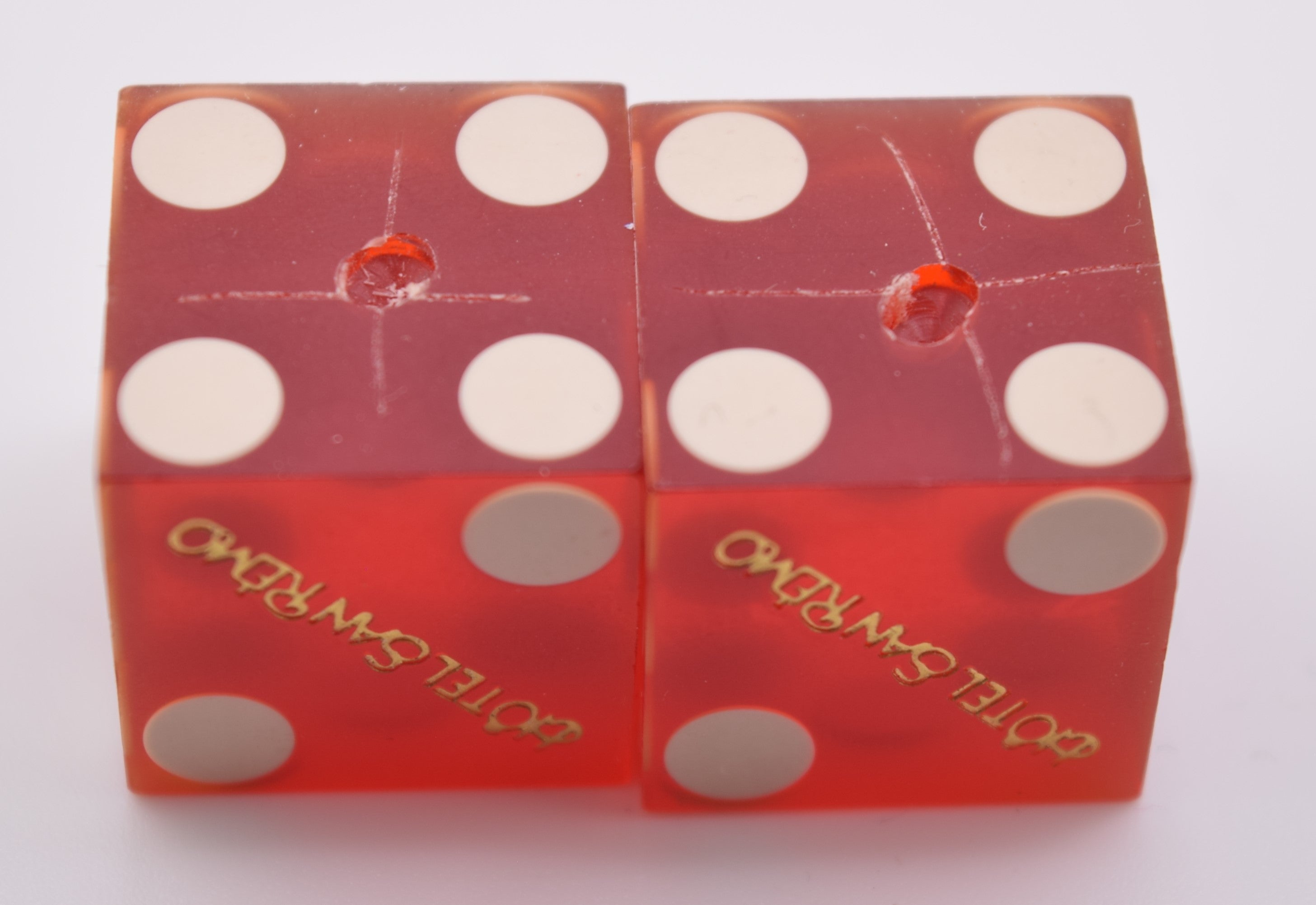 Hotel San Remo Casino Las Vegas Nevada Pair of Dice Matching Numbers