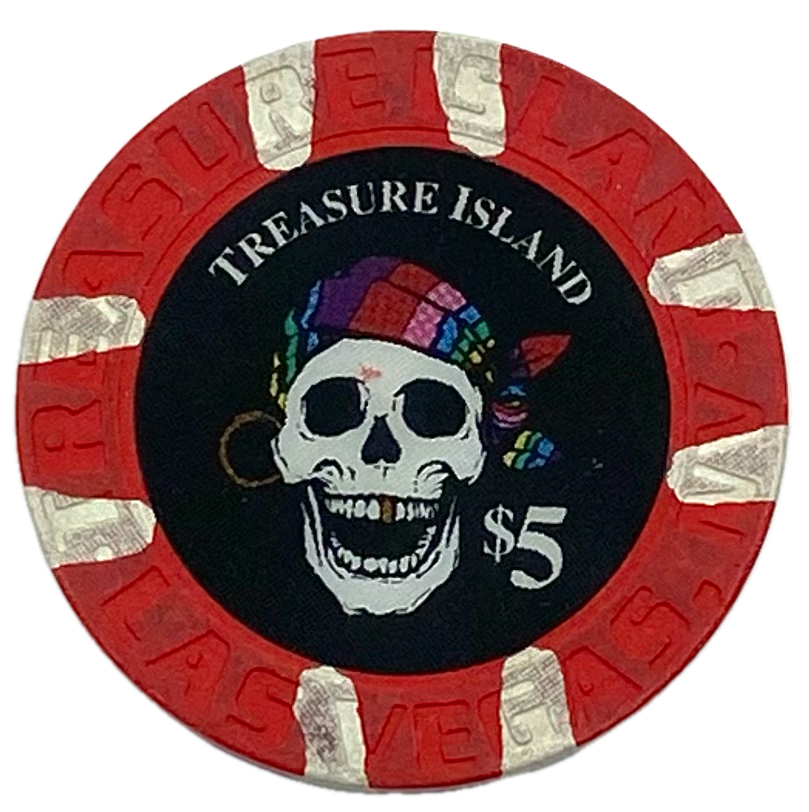 Treasure Island Casino Las Vegas Nevada $5 Mystere Chip 1997