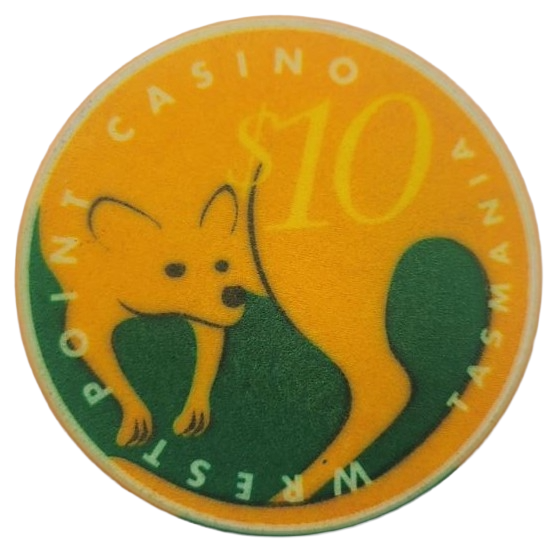 Wrest Point Casino Sandy Bay Tasmania Australia $10 Used Chip ChipCo.