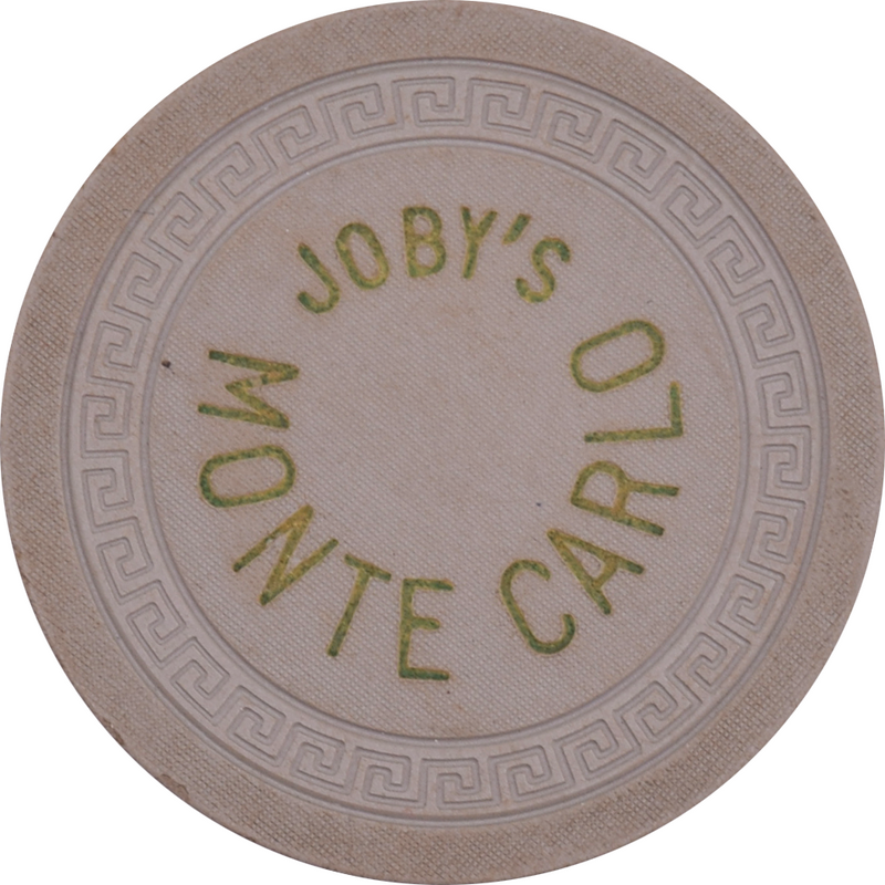 Joby's Monte Carlo Casino Crystal Bay Nevada Grey Chip 1955