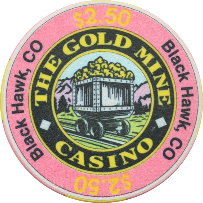 Gold Mine Casino Black Hawk Colorado $2.50 Chip