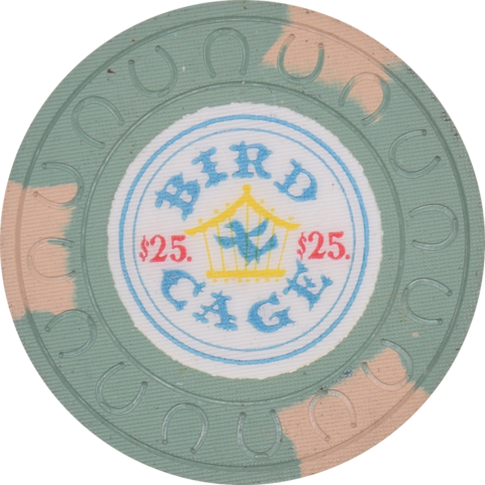 Bird Cage Casino Las Vegas Nevada $25 Chip 1958