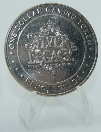Casino Token - Silver Legacy $1 Token Reno Nevada Freedom Flag 2003