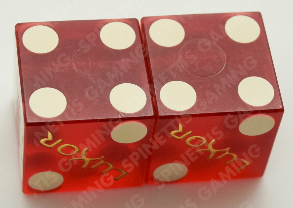 Luxor Casino Las Vegas Used Matching Logo Pair of Dice