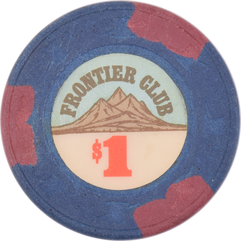 Frontier Club Casino Porterville California $1 Chip 1970s