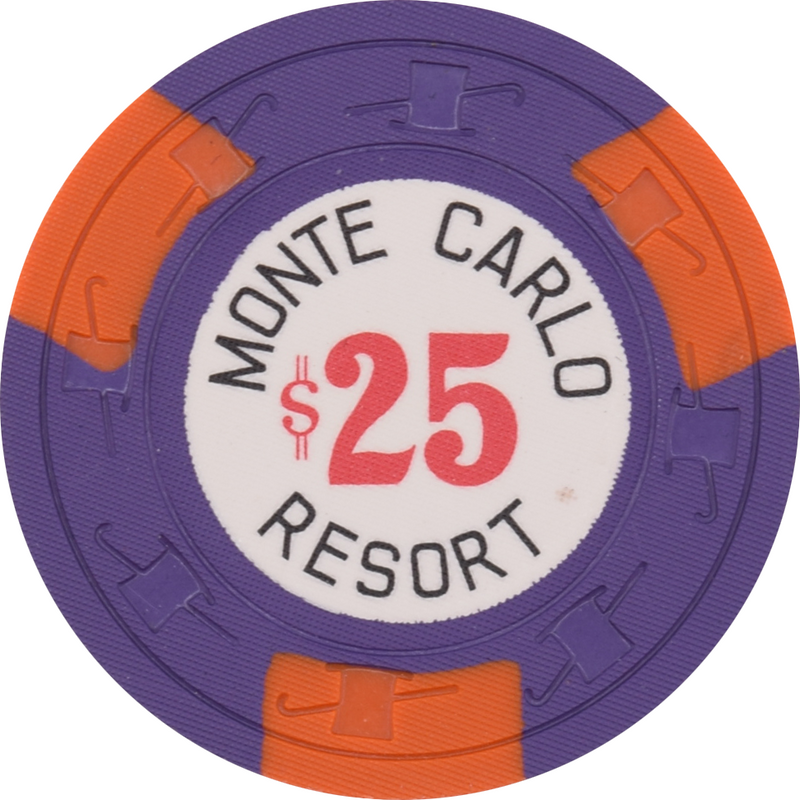 Monte Carlo Resort Casino Laughlin Nevada $25 Chip 1968