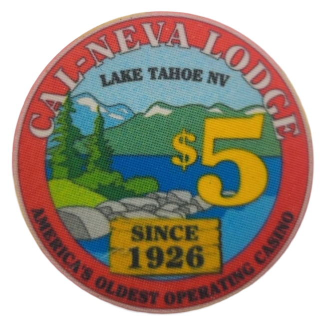 Cal-Neva Lodge Casino Lake Tahoe Nevada $5 Chip 1993