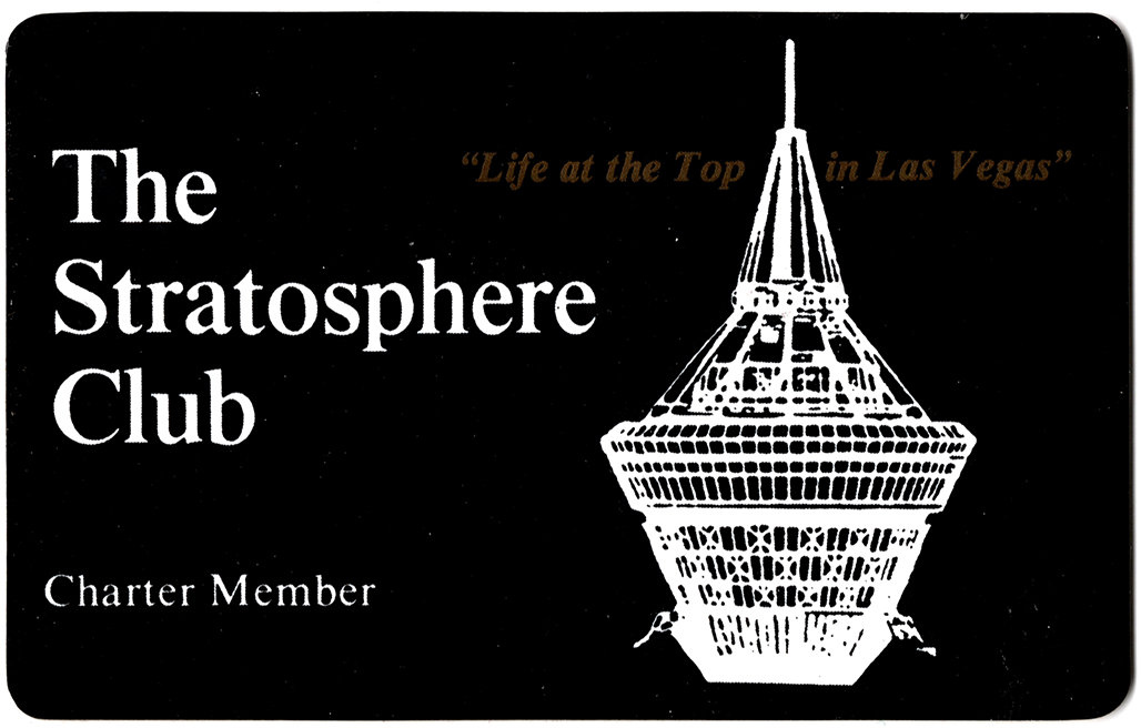 Vegas World Casino Stratosphere Club Players Card