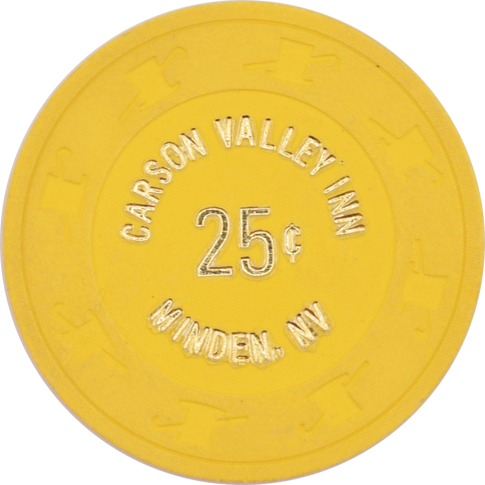 Carson Valley Inn Casino Minden Nevada 25 Cent Chip 1984