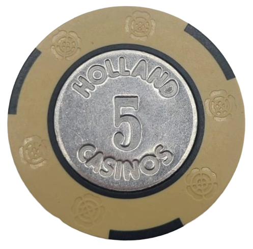Holland Casinos Netherlands 5 Chip Coin Inlay