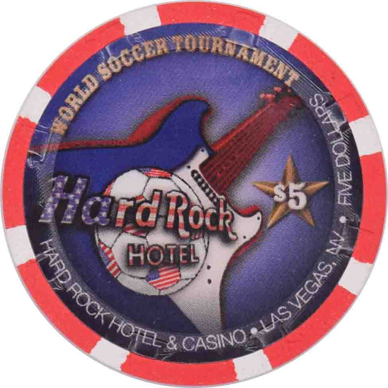 Hard Rock Casino Las Vegas Nevada $5 World Soccer Tournament Chip 2010