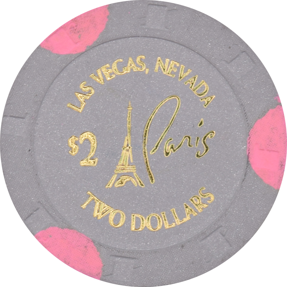 Paris Casino Las Vegas Nevada $2 Hot Stamp Chip 2024