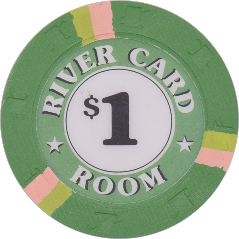 River Card Room Petaluma California $1 Chip