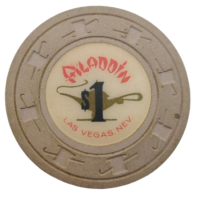 Aladdin Casino Las Vegas Nevada $1 Chip LCV 1970's