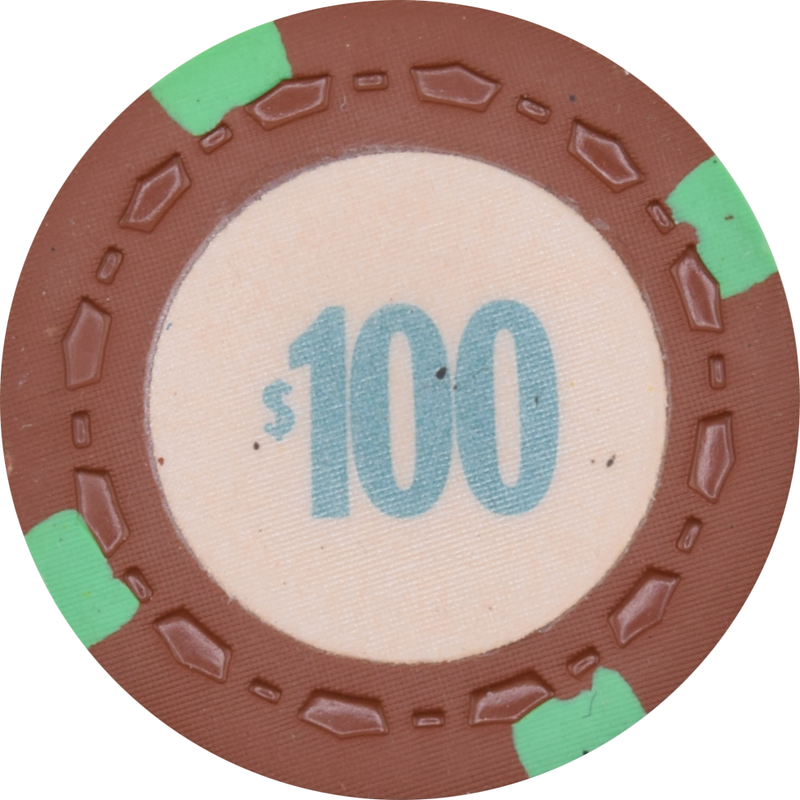 Nevada Club Casino Reno Nevada $100 Error Chip 1968