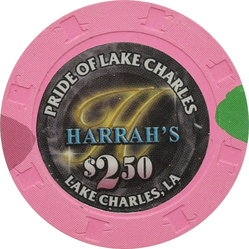 Harrah's Pride Casino Lake Charles Louisiana $2.50 Chip