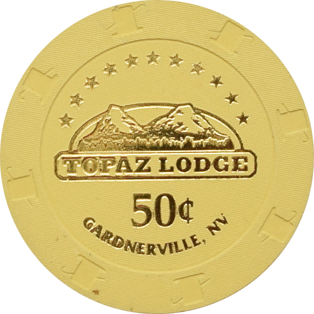 Topaz Lodge Casino Gardnerville Nevada 50 Cent Chip 2006