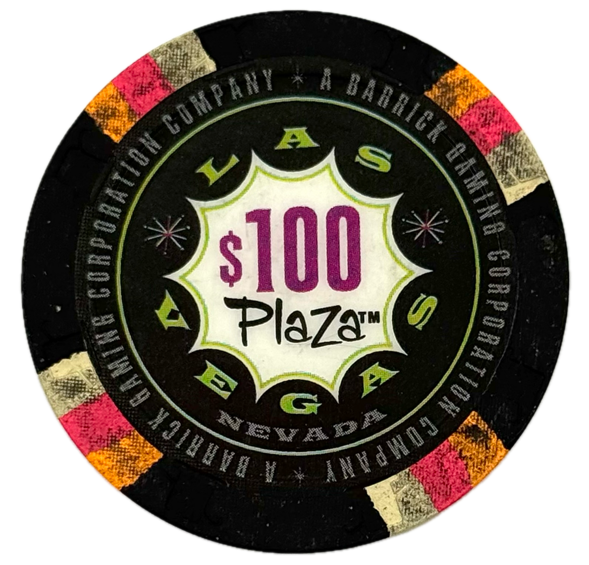 Plaza Casino Las Vegas NV $100 Chip 2004