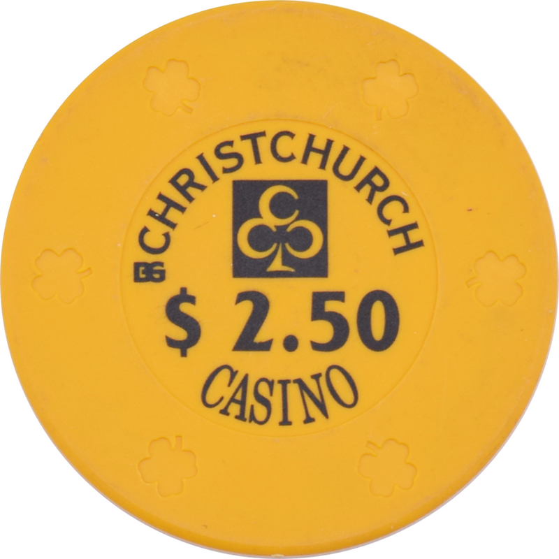 Christchurch Casino Christchurch New Zealand $2.50 Chip